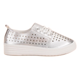 Silver Openwork sneakers grå