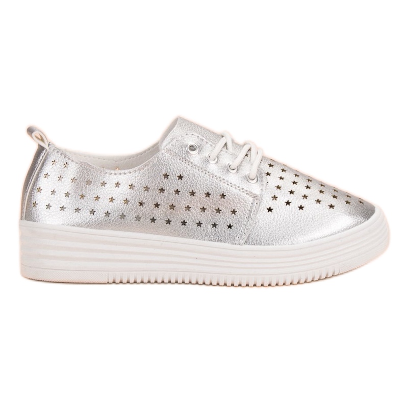 Silver Openwork sneakers grå