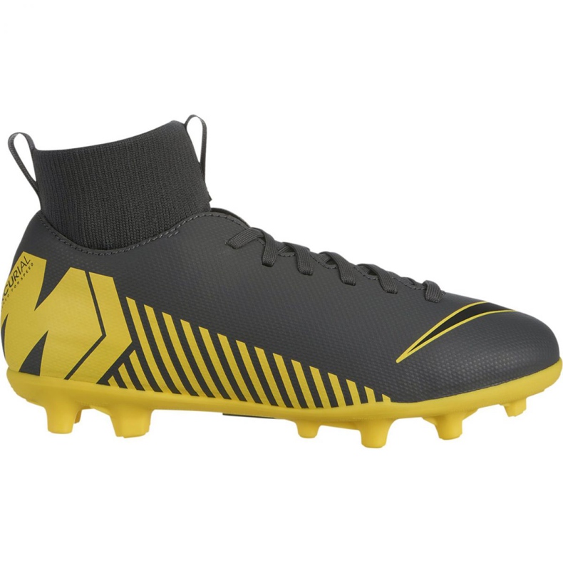 Nike Mercurial Superfly 6 Club Mg Jr AH7339-070 fotbollsskor mångfärgad grå