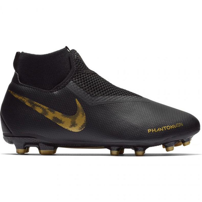 Nike Phantom Vsn Academy Df FG / MG Jr AO3287-077 fotbollsskor svart svart