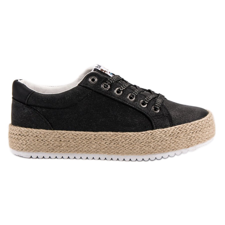 Betler Moderiktiga Espadrilles -sneakers svart