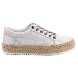 Betler Moderiktiga Espadrilles -sneakers grå
