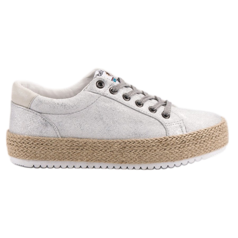Betler Moderiktiga Espadrilles -sneakers grå