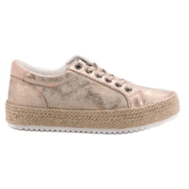 Betler Moderiktiga Espadrilles -sneakers rosa