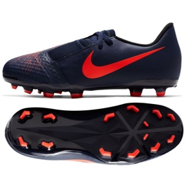 Nike Phantom Venom Academy Fg Jr AO0362-440 fotbollsskor mångfärgad marinblå