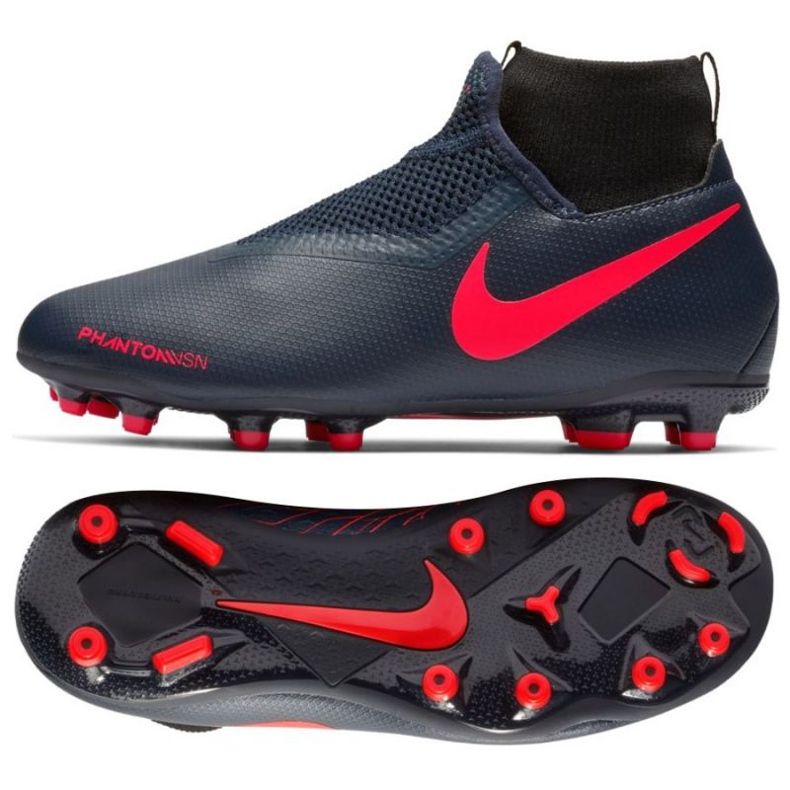Nike Phantom Vsn Academy Df Fg Jr AO3287-440 blå marinblå