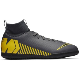 Inomhusskor Nike Mercurial Superfly X 6 Club Ic Jr AH7346-070 svart grå