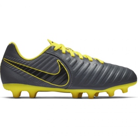 Nike Tiempo Legend 7 Club Mg Jr AO2300-070 fotbollsskor svart grå