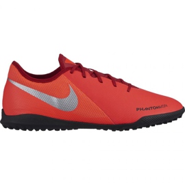 Nike Phantom Vsn Academy Tf M AO3223-600 fotbollsskor mångfärgad apelsiner och röda