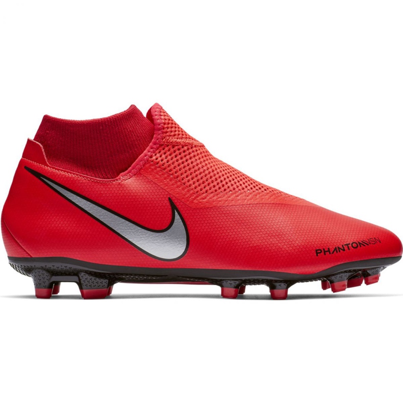 Nike Phantom Vsn Academy Df FG / MG M AO3258-600 fotbollsskor röd röd