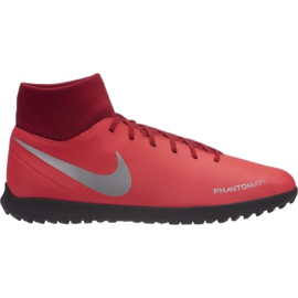 Nike Phantom Vsn Club Df Tf M AO3273-600 fotbollsskor mångfärgad röd
