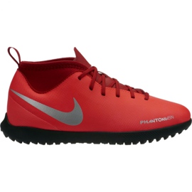 Nike Phantom Vsn Club Df Tf Jr AO3294-600 fotbollsskor mångfärgad röd