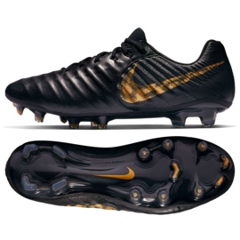 Nike Tiempo Legend 7 Elite Fg M AH7238-077 fotbollsskor svart svart