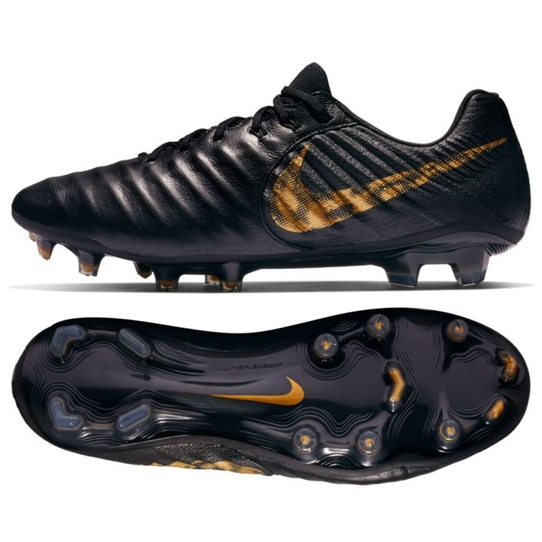 Nike Tiempo Legend 7 Elite Fg M AH7238-077 fotbollsskor svart svart
