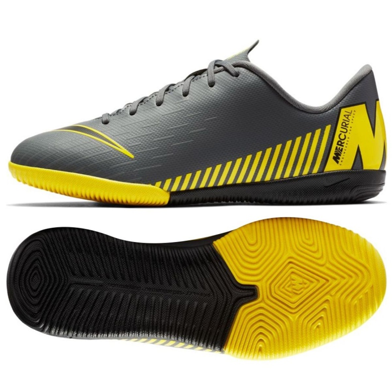 Inomhusskor Nike Mercurial VaporX 12 Academy Gs Ic Jr AJ3101-070 grå grå