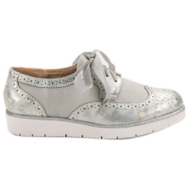 Vices Skor bundna med ett band grå