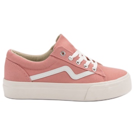 Kylie Trendiga rosa sneakers