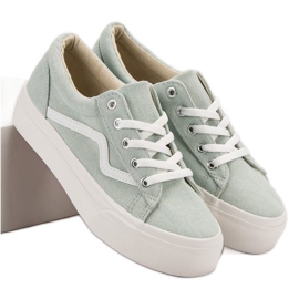 Kylie Trendiga gröna sneakers