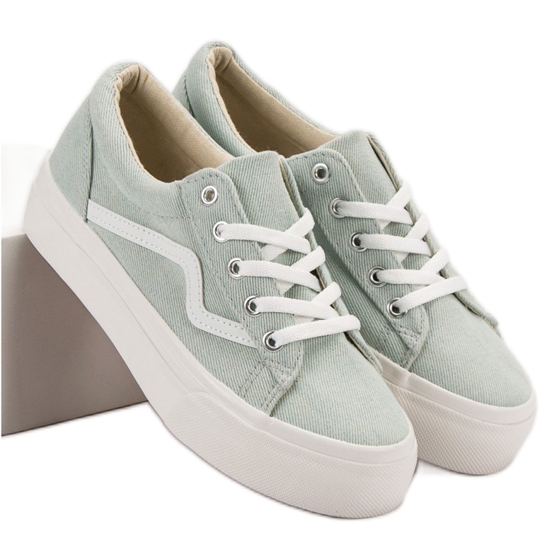 Kylie Trendiga gröna sneakers