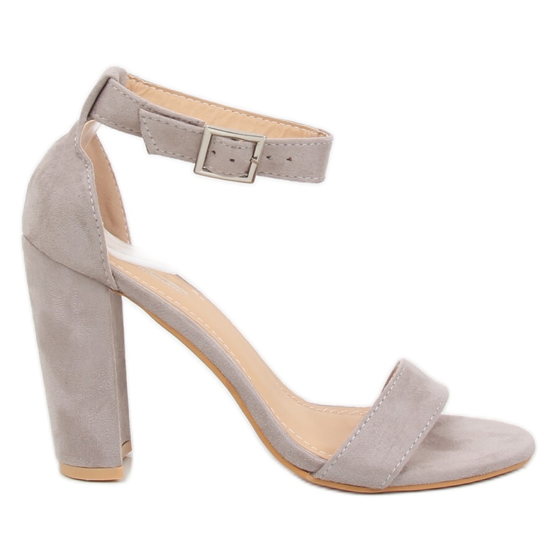 Grå sandaler på stolpen 369-18 Grå