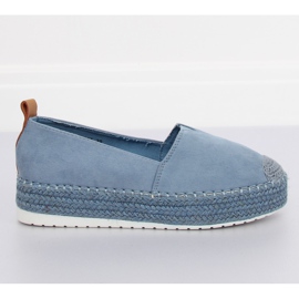 Espadrilles på högklackatblå BL247 Blue II-GAT