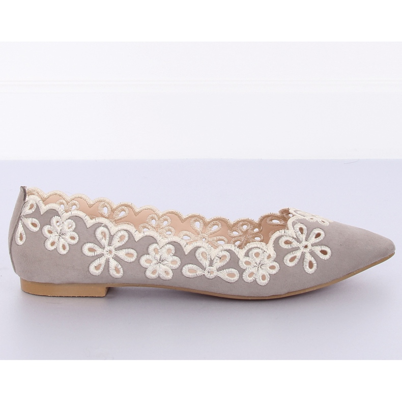 Openwork grå LT99P Grå II-GAT-ballerinas