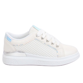 Vita holografiska sneakers ZF-40 Vit