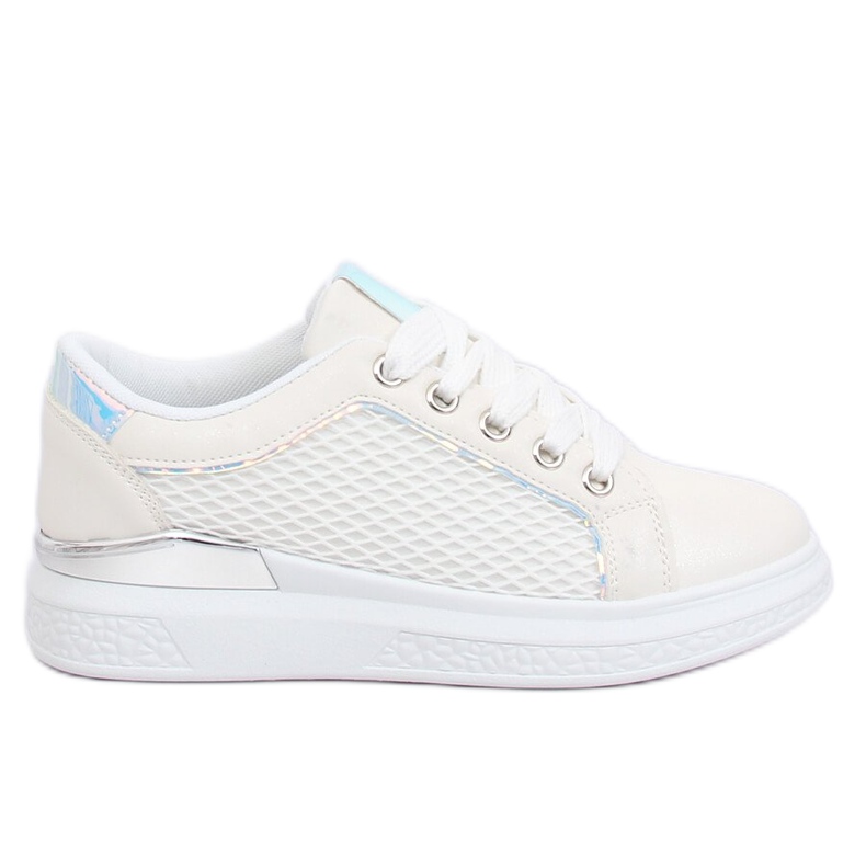 Vita holografiska sneakers ZF-40 Vit