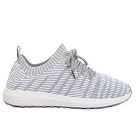 Grå HY2812 Ljusgrå sportskor