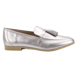 Fransade silvermockasiner VICES grå