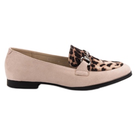 Fläckiga VICES loafers brun