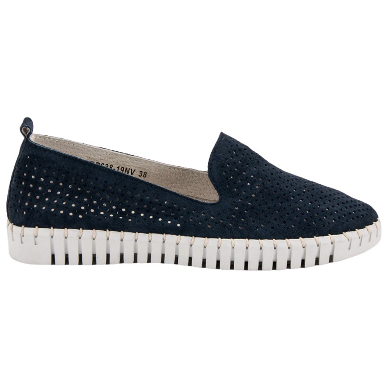 Filippo Navy Leather Lords blå marinblå