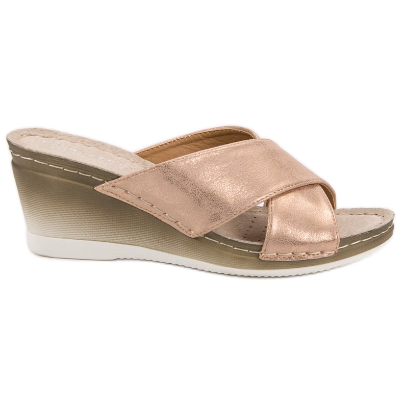 VINCEZA Sandaler med kil gul