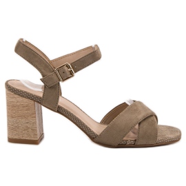 VINCEZA sandaler brun