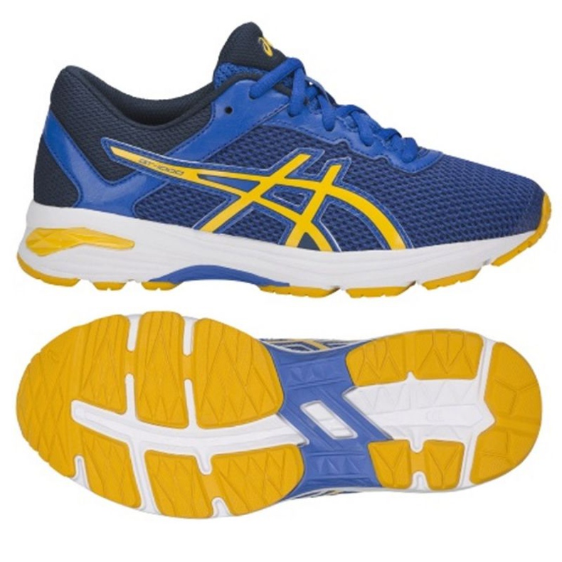 Löparskor Asics Gt 1000 6 Gs W C740N-4504 blå gul marinblå