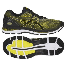 Asics Ascis Gel Nimbus 20 M T800N-8990 löparskor svart gul