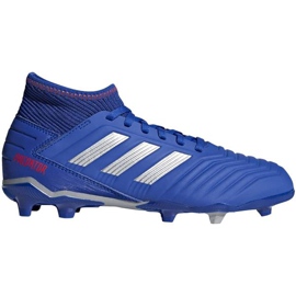 Adidas Predator 19.3 Fg Jr CM8533 fotbollsskor mångfärgad blå