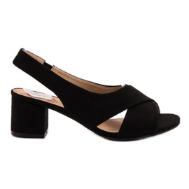 Kylie Svarta sandaler i mocka