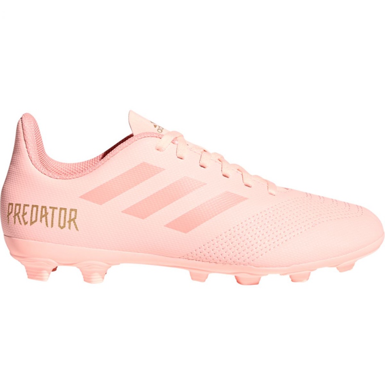 Adidas Predator 18.4 FxG Jr DB2322 fotbollsskor mångfärgad rosa
