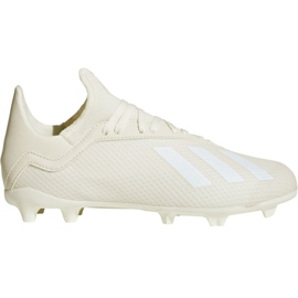 Adidas X 18.3 Fg Jr DB2417 fotbollsskor mångfärgad vit