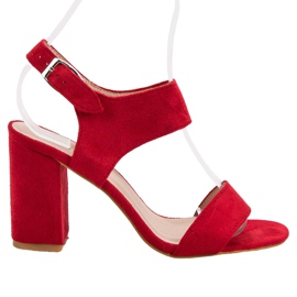 VINCEZA röda sandaler
