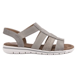 VINCEZA lätta sandaler grå