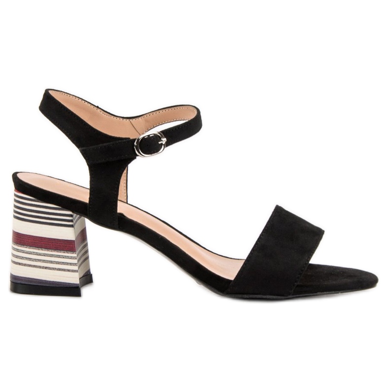 Trendiga svarta VINCEZA sandaler