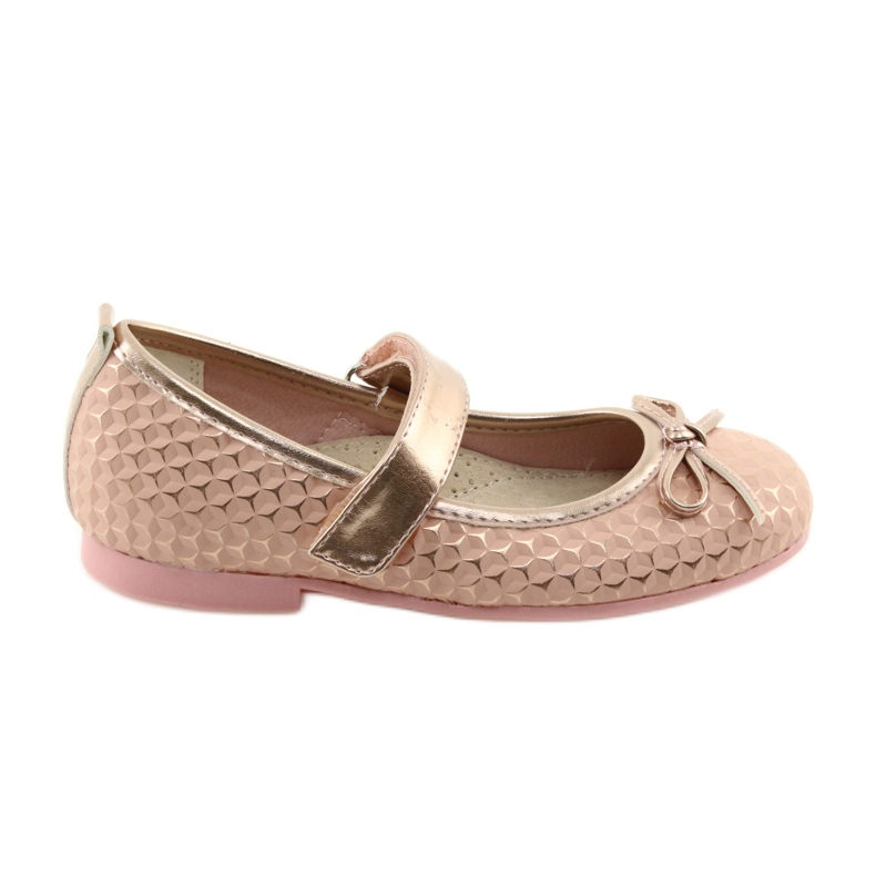 Ballerinas flickbåge American Club GC16 gul rosa