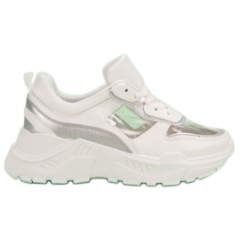 Transparenta sneakers vit
