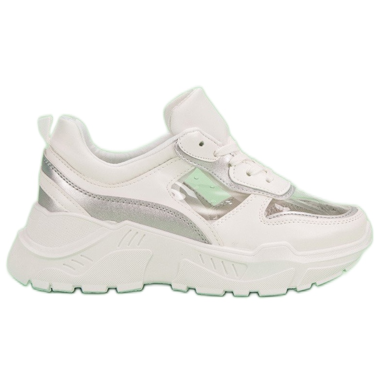 Transparenta sneakers vit