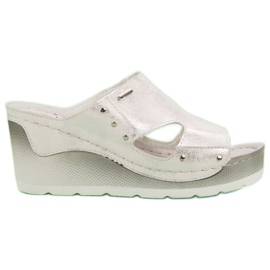 VINCEZA Sandaler med kil grå