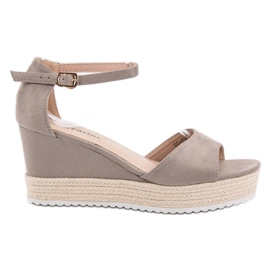 Seastar Grå kile sandaler