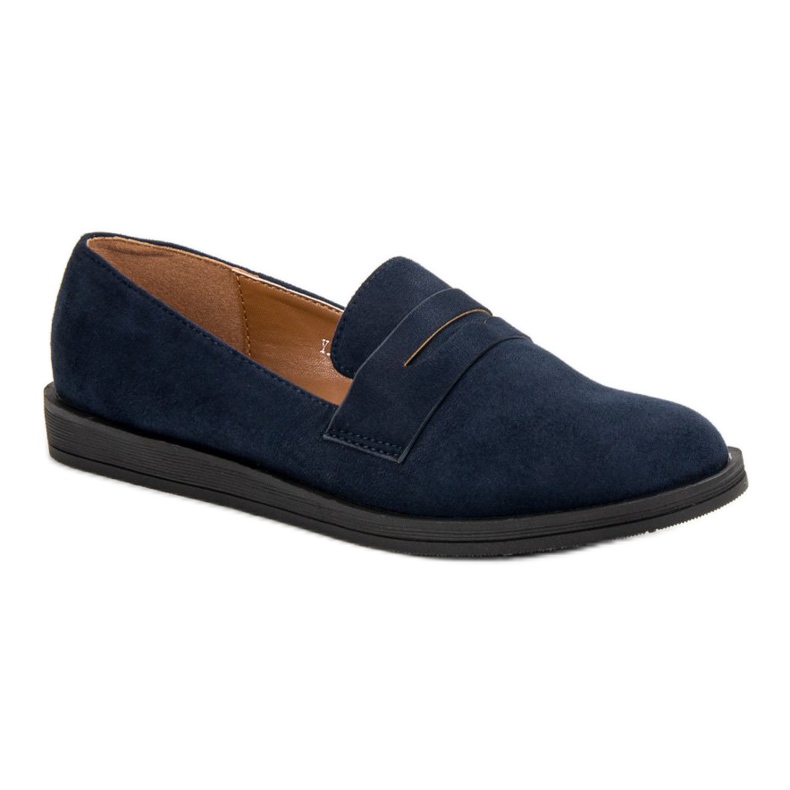 Best Shoes Marinblå casual loafers