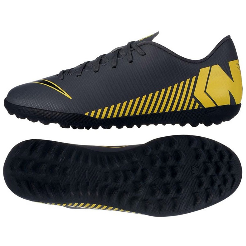 Nike Mercurial Vapor 12 Club Tf M AH7386-070 fotbollsskor mångfärgad grå